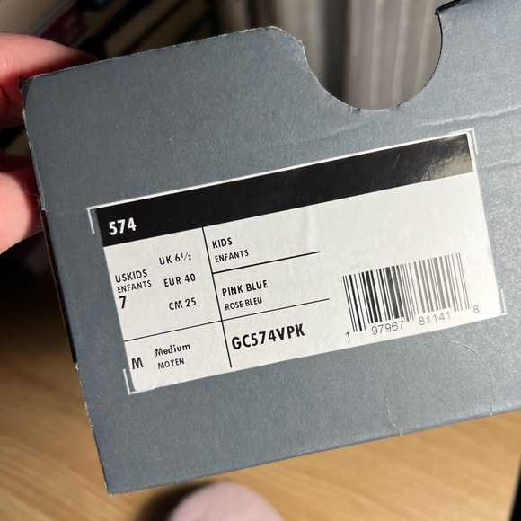 New Balance 574 Twlight Haze Sea Stone Big Kid 7, Women’s 8.5 - Picture 3 of 3